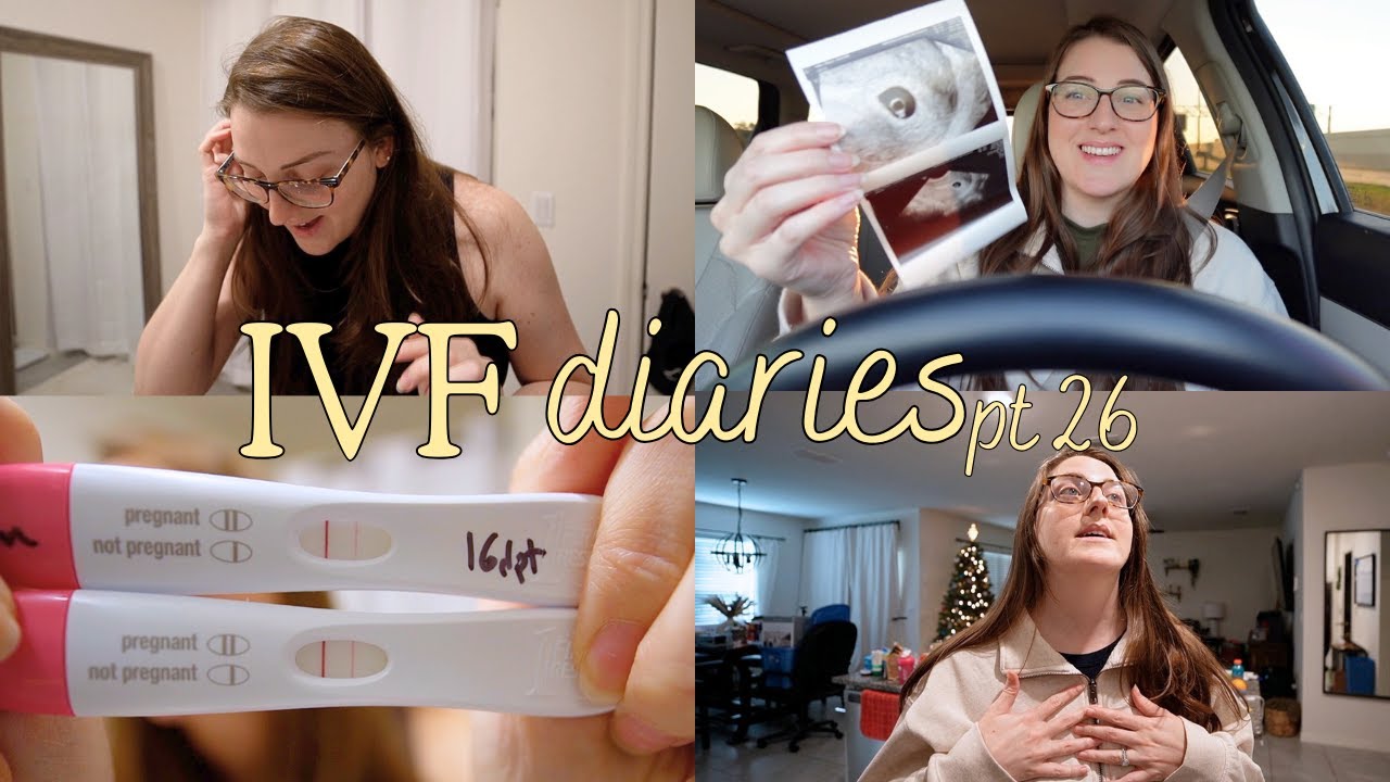 IVF diaries pt 26 | taking more pregnancy tests, line progression, seeing baby, & I cannot breathe!