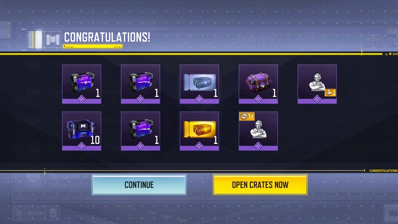 Tournament S6 Milestone Reward COD MOBILE