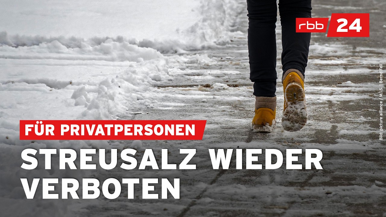 Nabu gewinnt Klage: Streusalz-Einsatz in Berlin wieder verboten