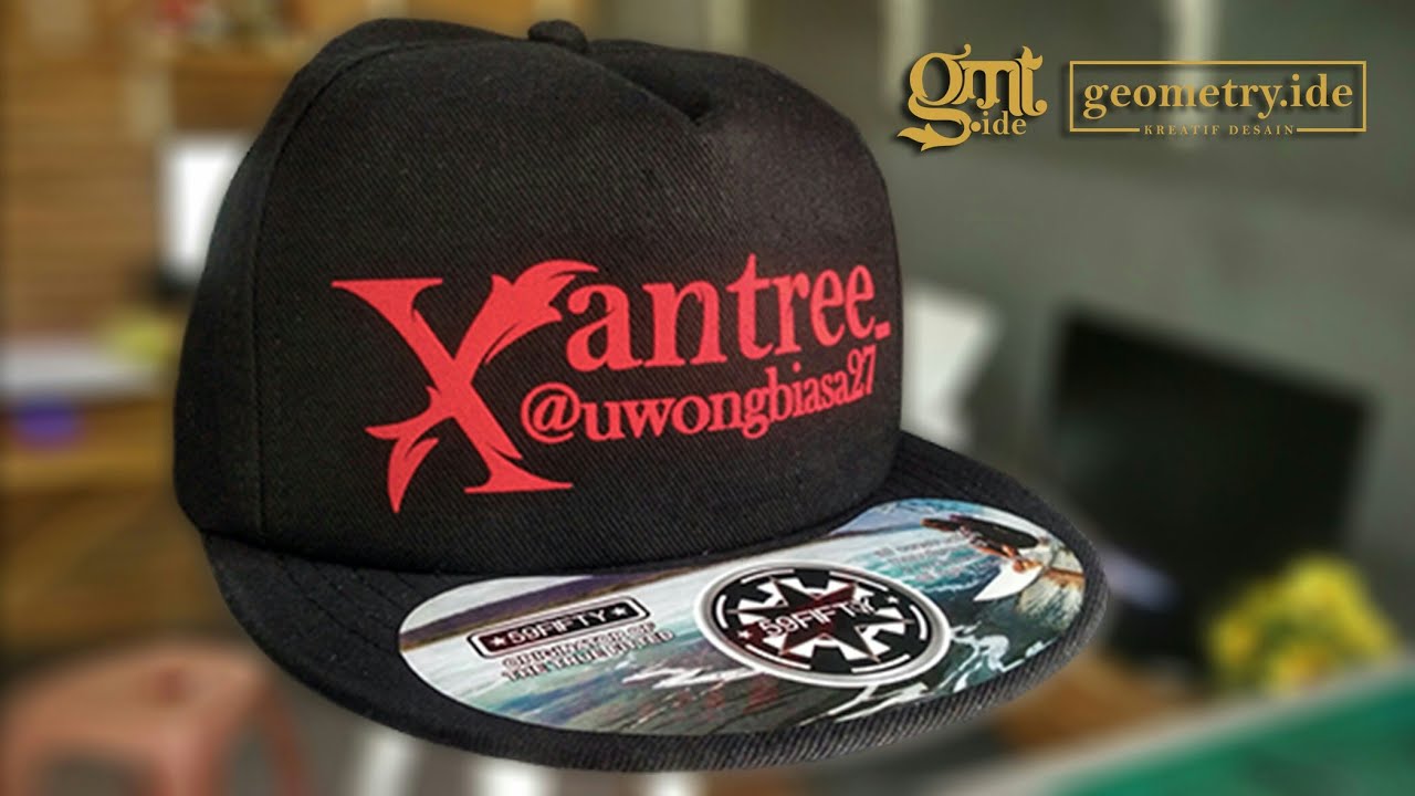 sablon flock trucker sederhana