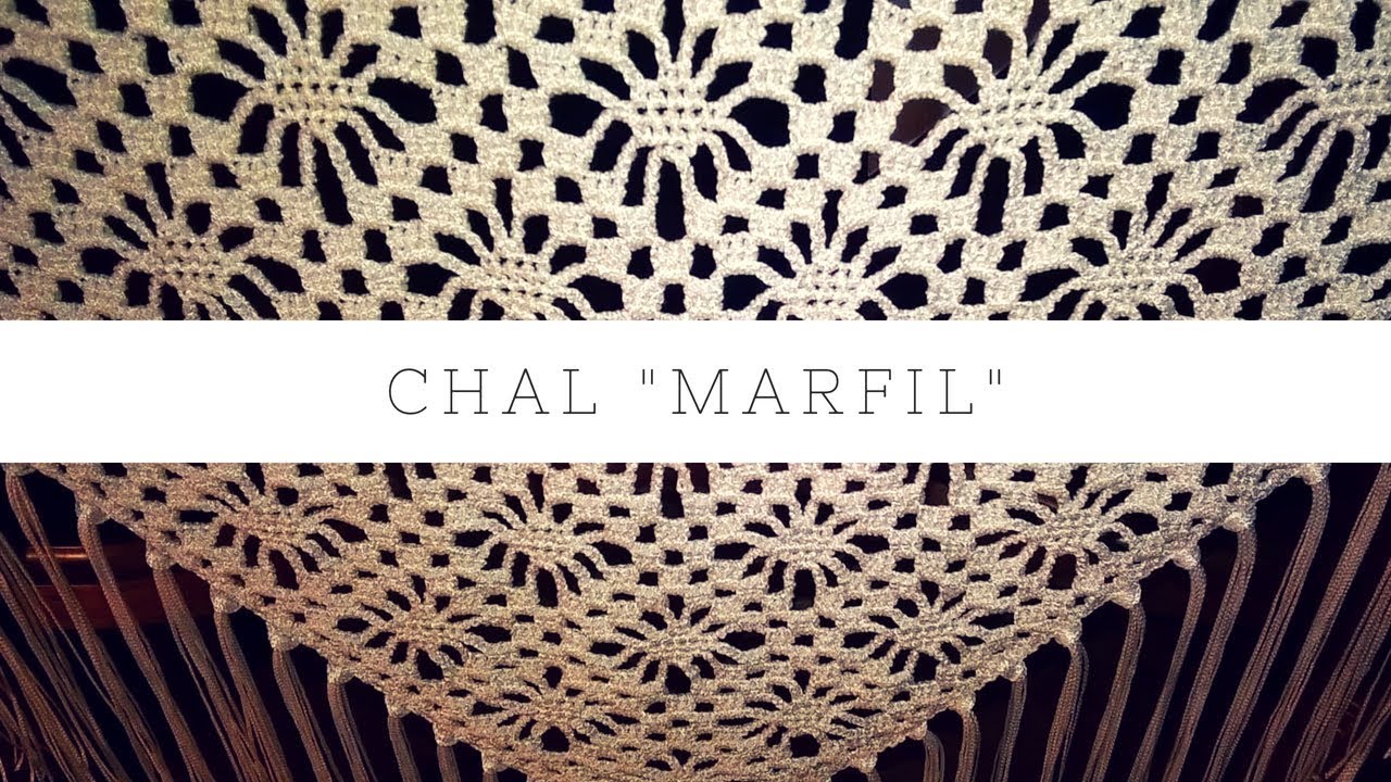 Chal "Marfil" (ganchillo / crochet)