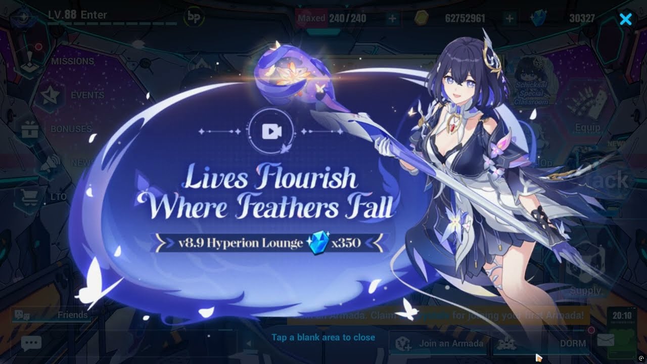 Honkai Impact 3 V8.8 - Hyperion Longue Redeem code
