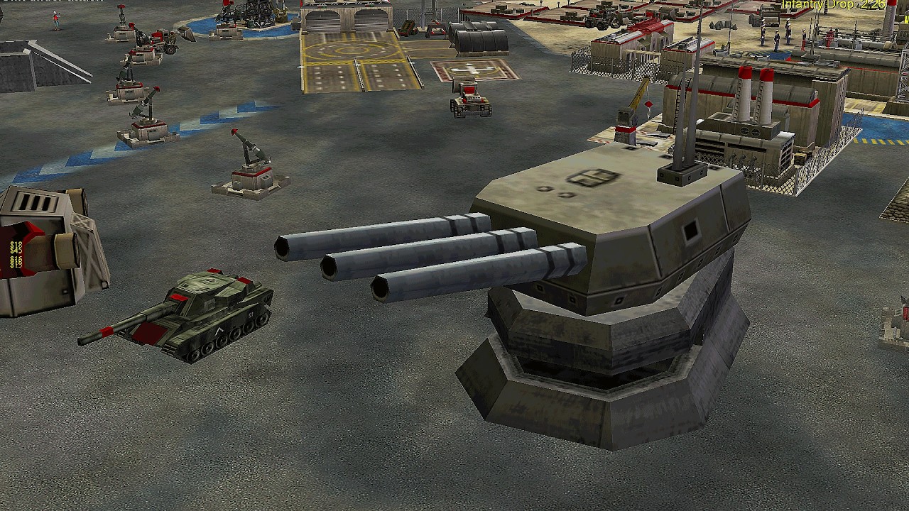 США с лазерами против 3 китайских пехотинцев - Command & Conquer Generals Apocalyptic