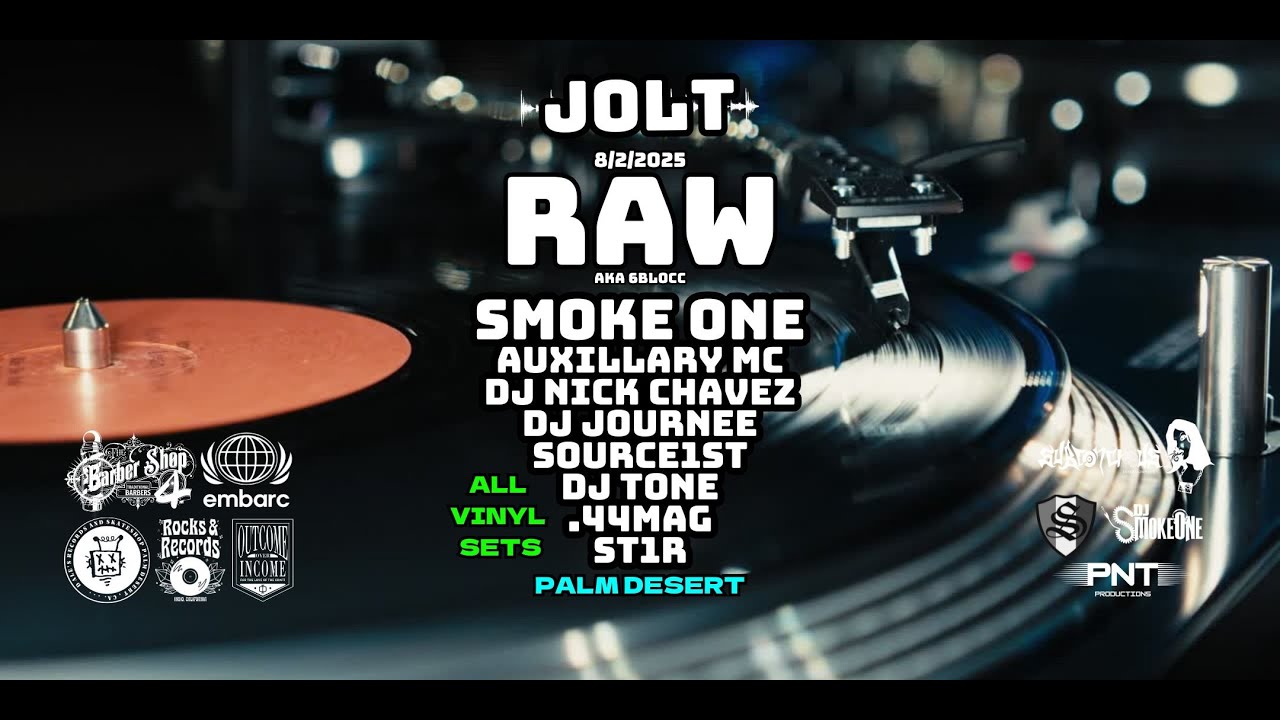 R.A.W. LIVE IN PALM DESERT 🏜 2025 JOLT DNB 2 YEAR ANNIVERSARY 