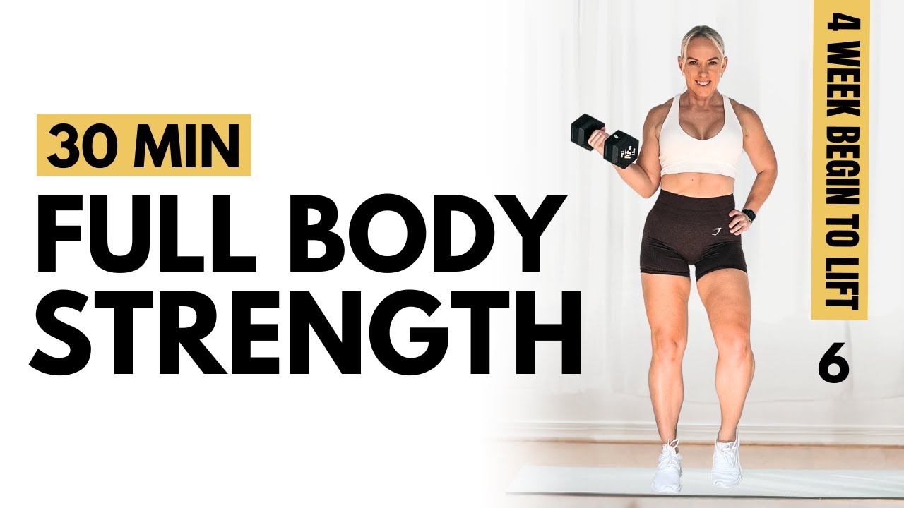 DAY 6 FULL BODY Weight Training Workout For Women [workout program at home]