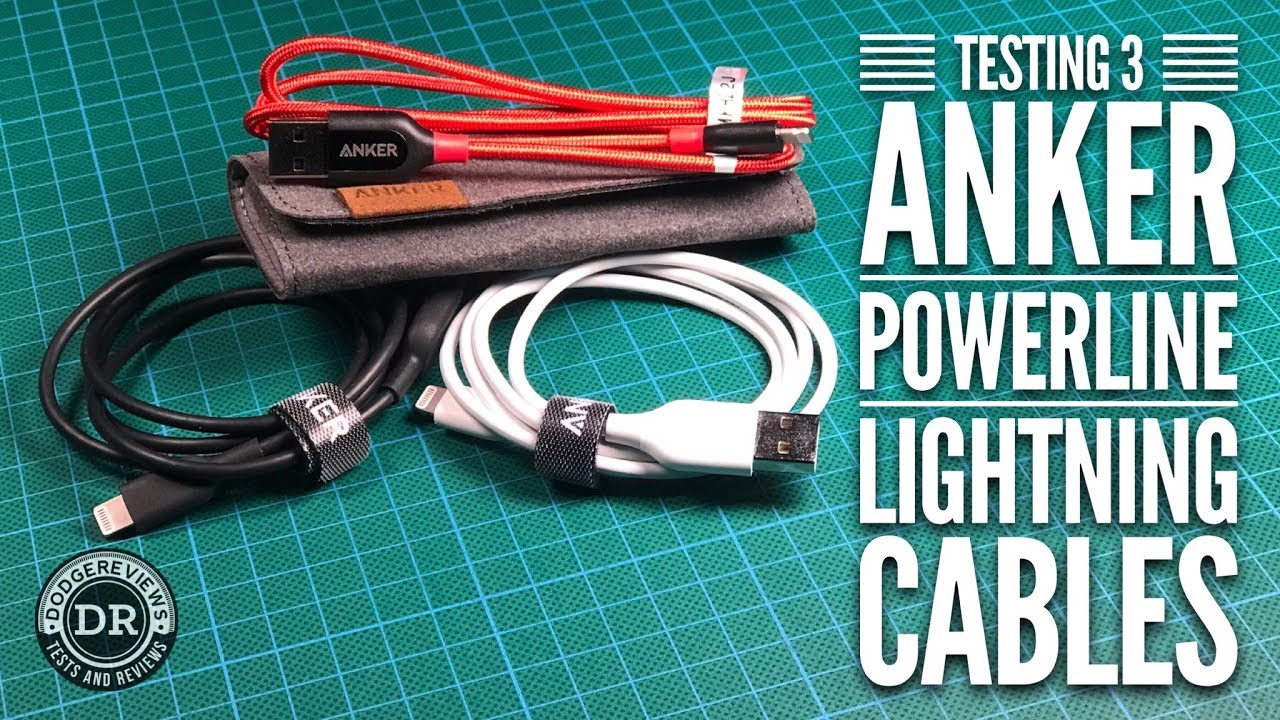 Testing 3 different Anker Powerline lightning cables