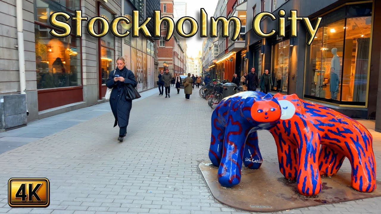 Sweden. Stockholm's Monday Afternoon🇸🇪🚶‍♂️ストックホルムの月曜日の午後🇸🇪🚶‍♂️Tarde del lunes en Estocolmo