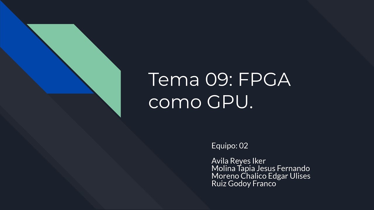 FPGA como GPU | Dise&ntilde;o Digital VLSI | FI UNAM 2024-2