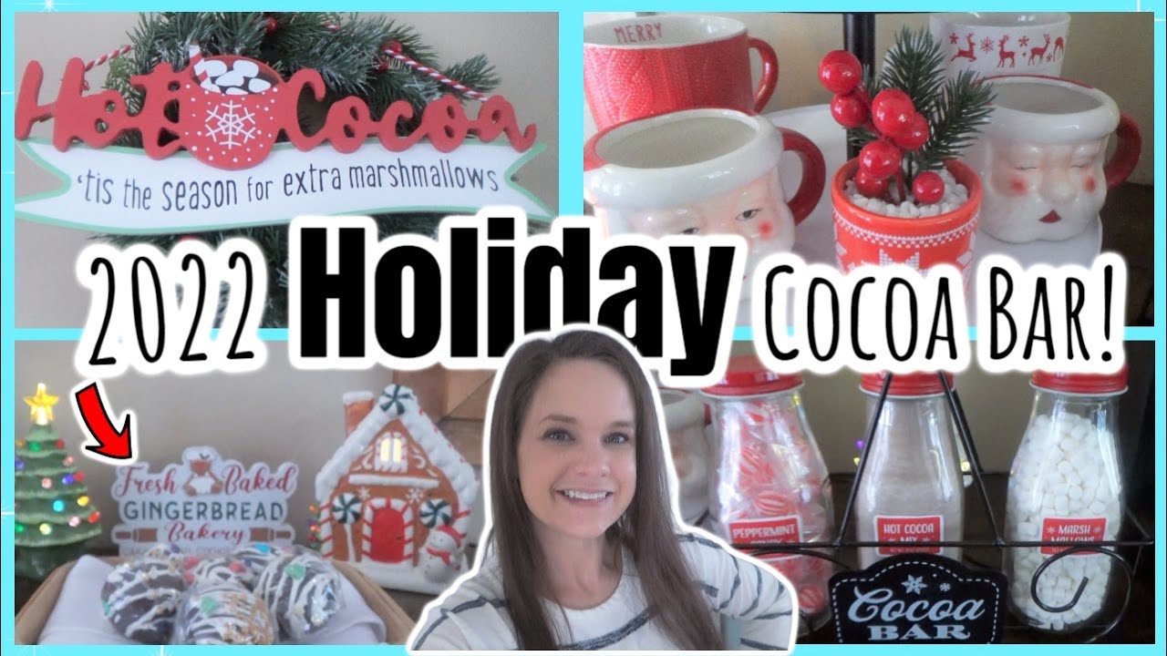 NEW 2022 Christmas Hot Cocoa Bar 🎄| CHRISTMAS Decorate With Me