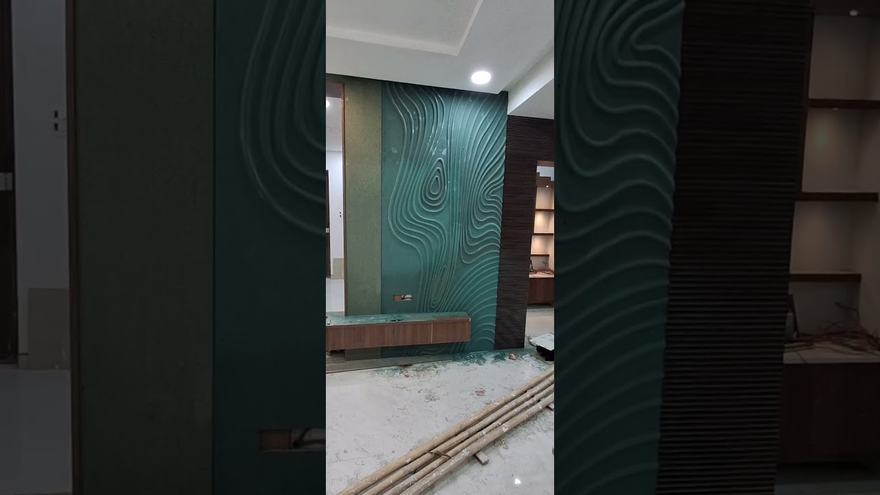TV unit work progress video friends 🧡 