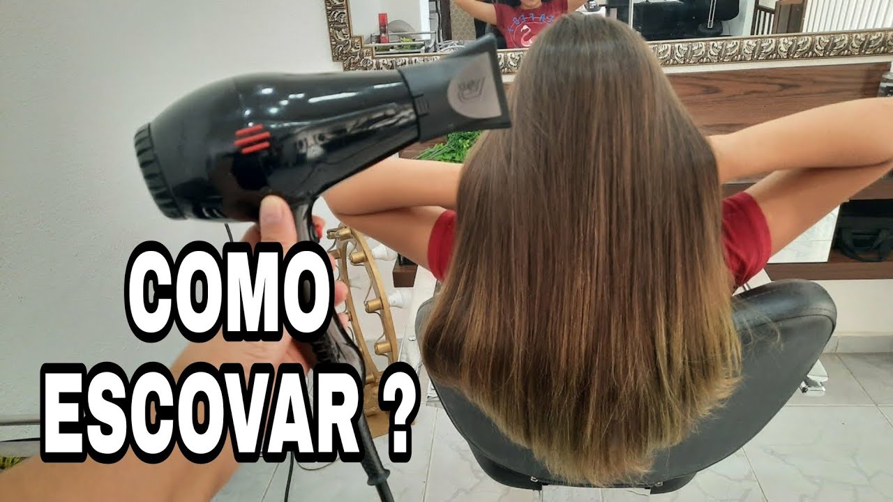 Como fazer ESCOVA de forma RÁPIDA e SIMPLES