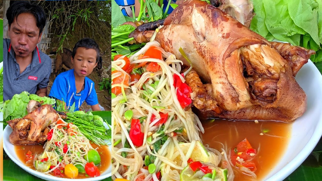 ต้มไก่น้ำโค๊ก - ຕົ້ມໄກ່ນ້ຳໂຄ໊ກ #บัวไล