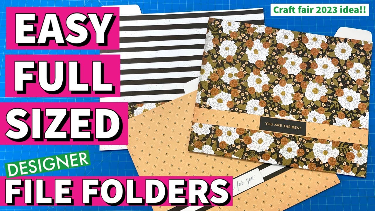 easy step by step tutorial. BEAUTY MEETS  FUNCTION! DIY FILE FOLDERS!