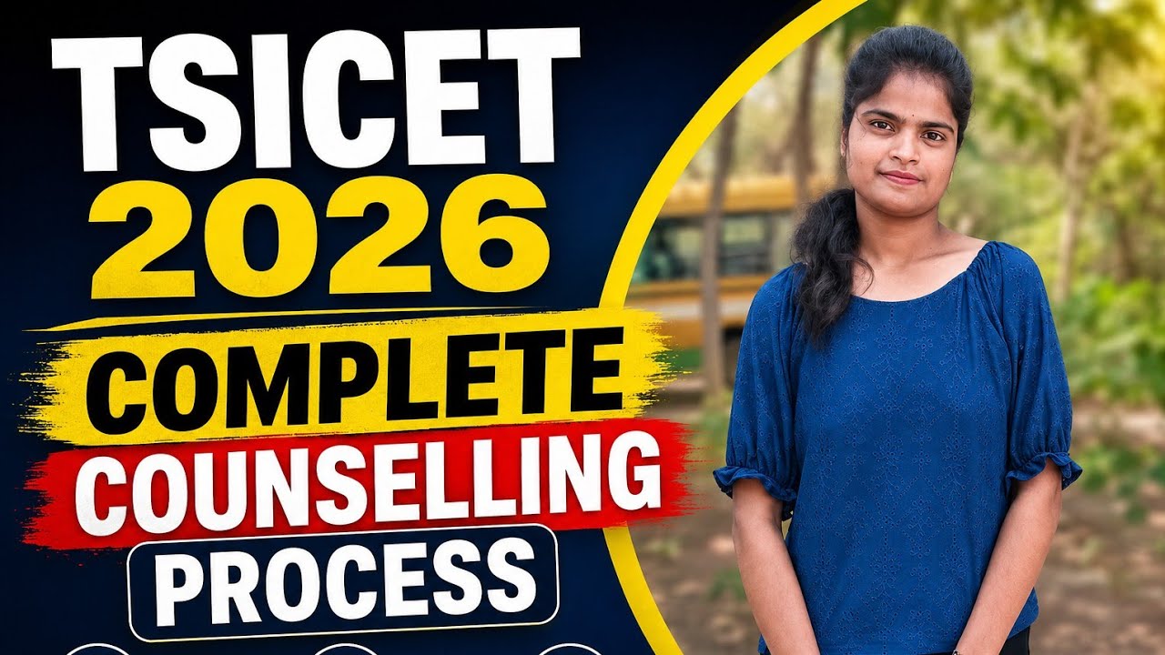  TSICET 2026  Complete Counselling Process | Registration| Processing fees| Slot Booking|Web options