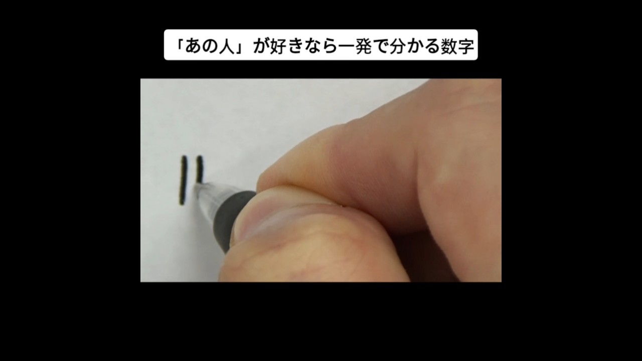 「あの人」が好きなら一発で分かる数字