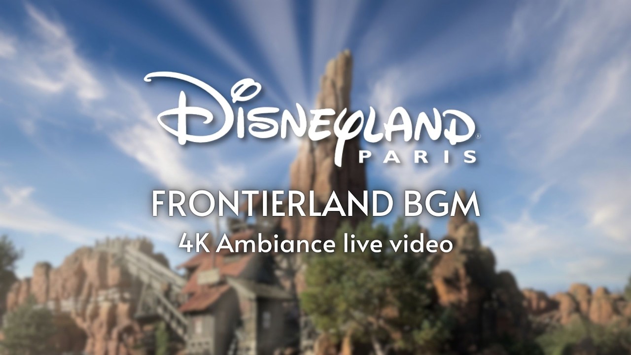Frontierland Ambience Loop with sounds | 4k Video 🌵 Disneyland Paris