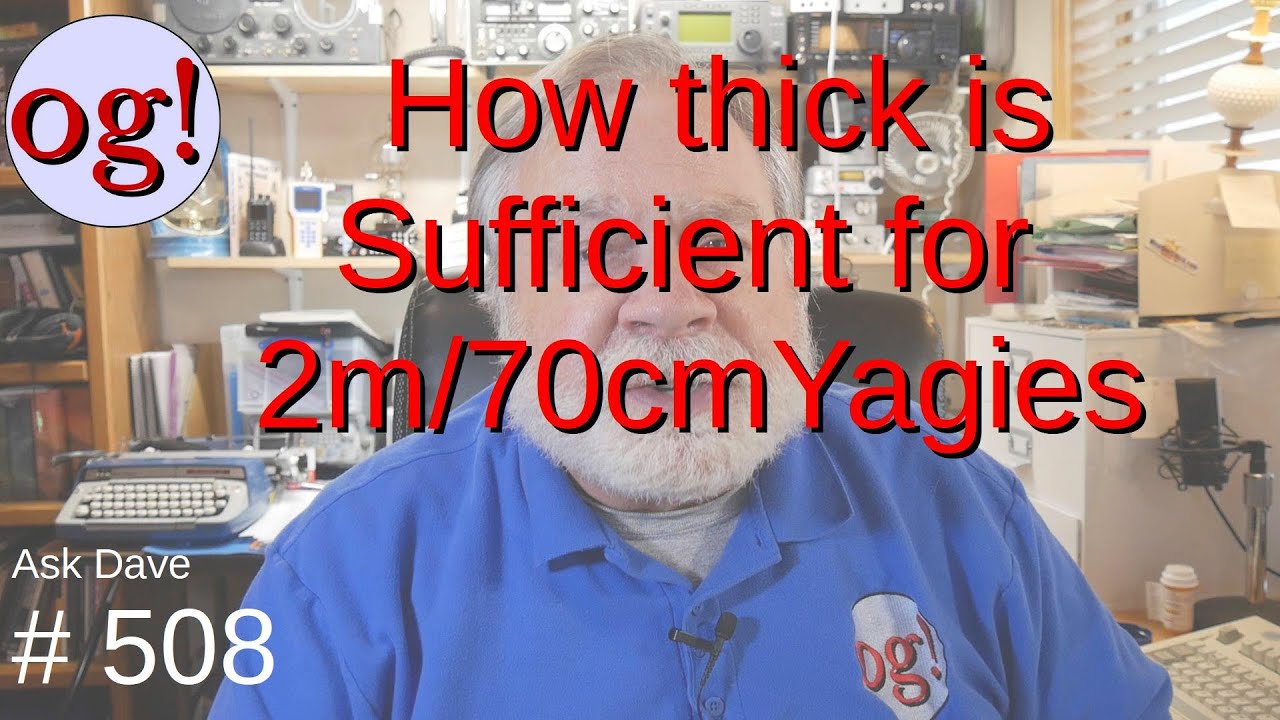 How thick is sufficient for 2m/70cm Yagies? (#508)
