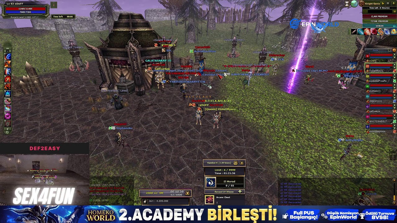 HomekoWorld 3.Ayında Yeni Academy Binlerce Oyuncuyla Açıldı! | %200 Kolay! | Full PUS Hediye! | #hkw