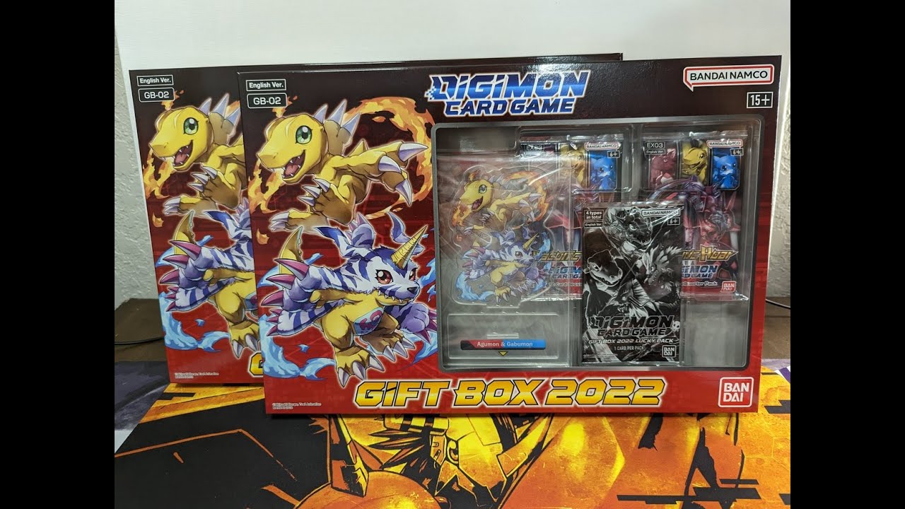 Unboxing TWO Digimon Card Game Gift Box 2022!!