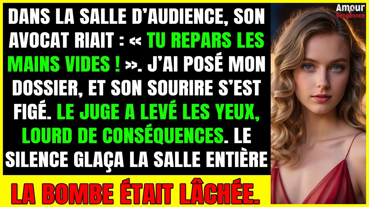 « Tu repars les mains vides ! » — son avocat ricane au tribunal… mais mon dossier a tout SHATTERED…