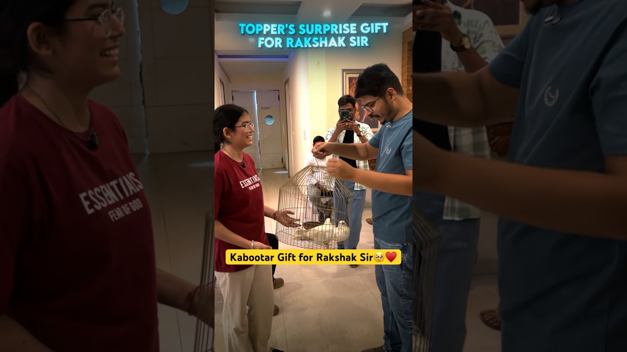 Kabootar Gift for Rakshak Sir 🥹&hearts;️ #pw #class10