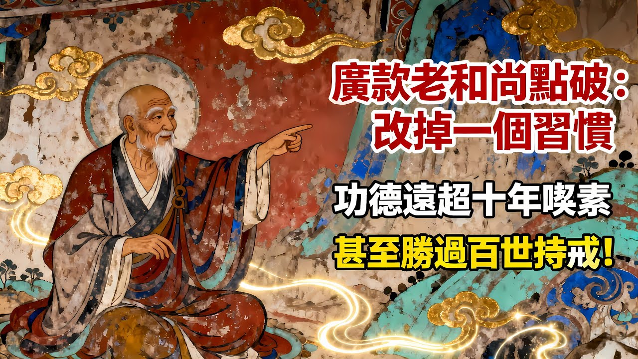 廣欽老和尚點破：改掉一個習慣，功德遠超十年喫素，甚至勝過百世持戒！#佛教 #佛法 #佛教玄學 #佛教智慧 #佛學知識 #佛學智慧 #修心修行 #佛教文化 #禪悟人生 #傳統文化