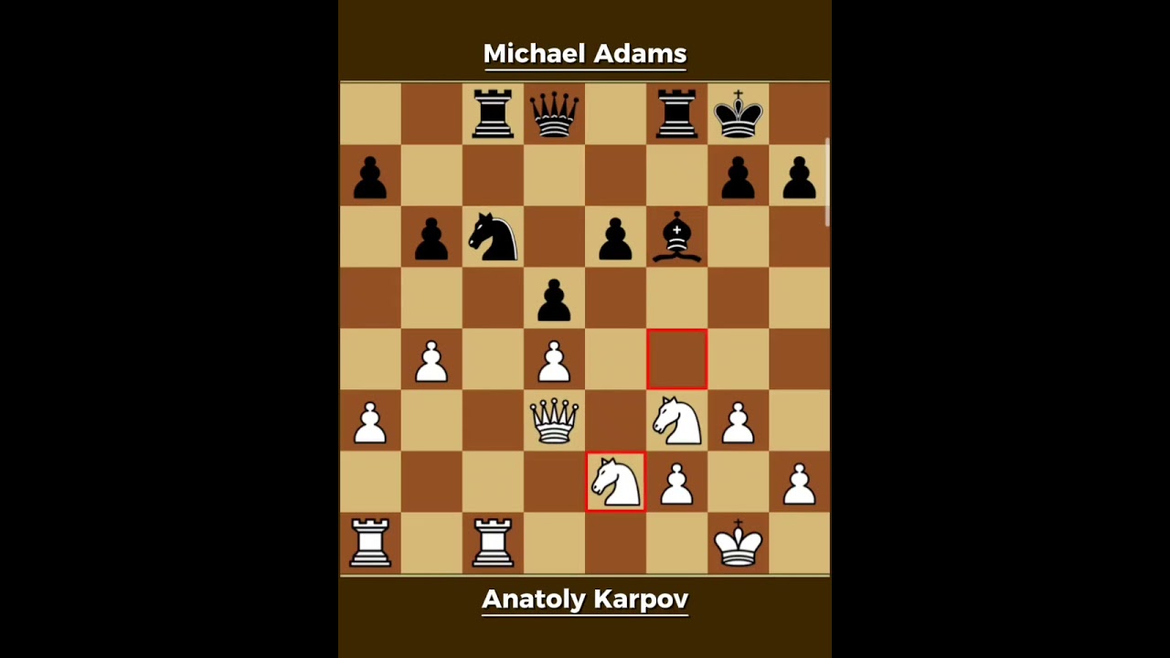 Anatoly Karpov vs Michael Adams ◉ Blitz Tournament, Wijk aan Zee 1998