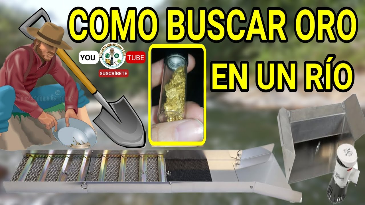 ¿CÓMO Buscar y Descubrir #Oro en la Orilla de un  Río? ¡#MINERÍA del Oro