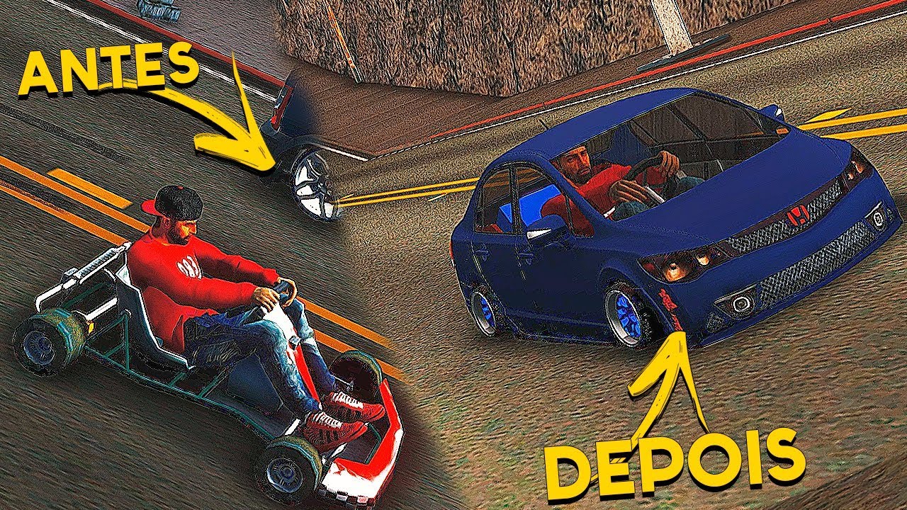 Montei um MINI CIVIC Com SOM e Rebaixado, Oficina do DG - GTA San BRASIL
