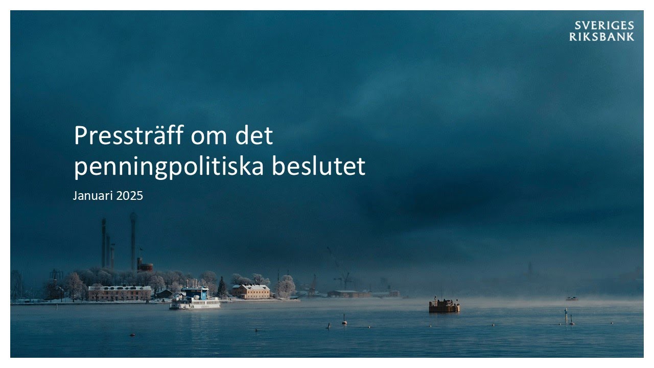Pressträff om det penningpolitiska beslutet i januari