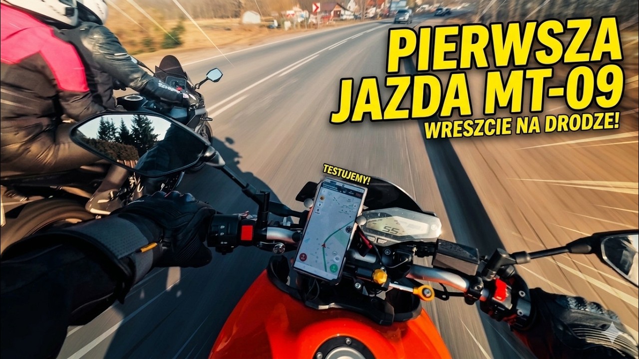 Pierwsza jazda Ymaha MT 09 testujemy !