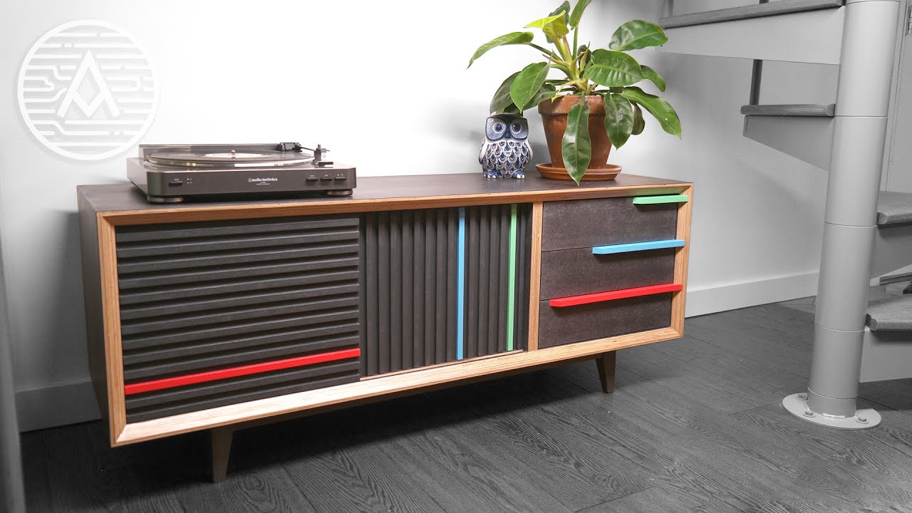 Building a Record Player Cabinet -- Woodworking