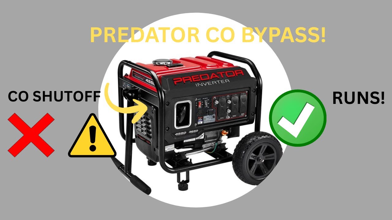 Predator Generator 3650 | Carbon Monoxide Malfunction | Shutdown Problem Solved!