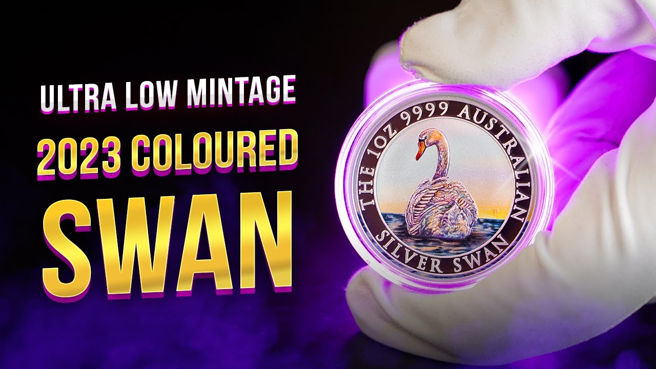 Unboxing ULTRA LOW MINTAGE Australian Swan 2023 1oz Silver Coloured Coin