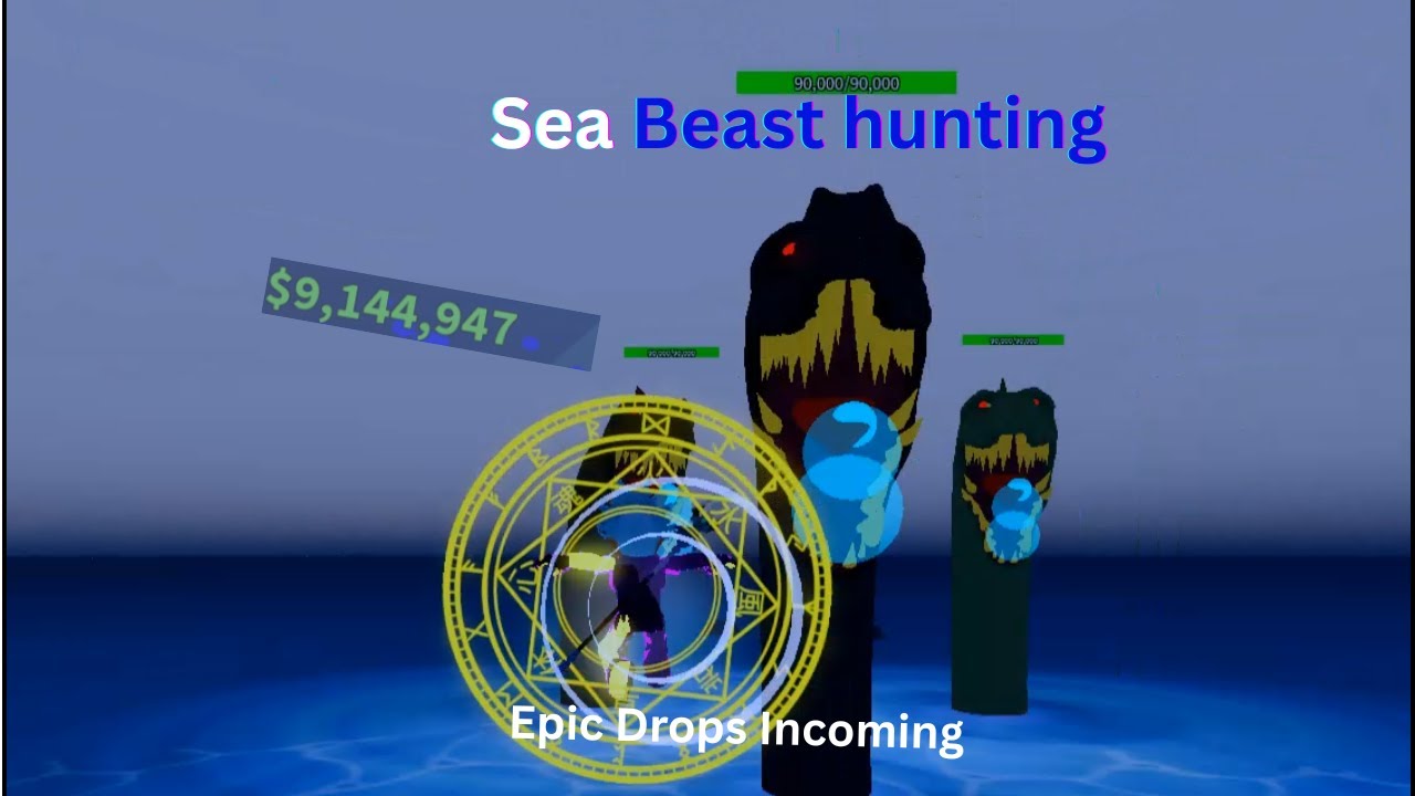 Farming sea beast in blox fruit🤑