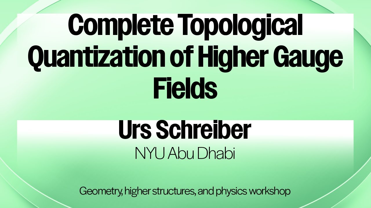 Complete Topological Quantization of Higher Gauge Fields - Talk 1