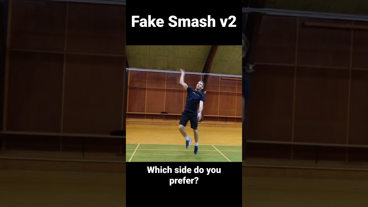 Badminton TRICK SHOT Fake Smash v2
