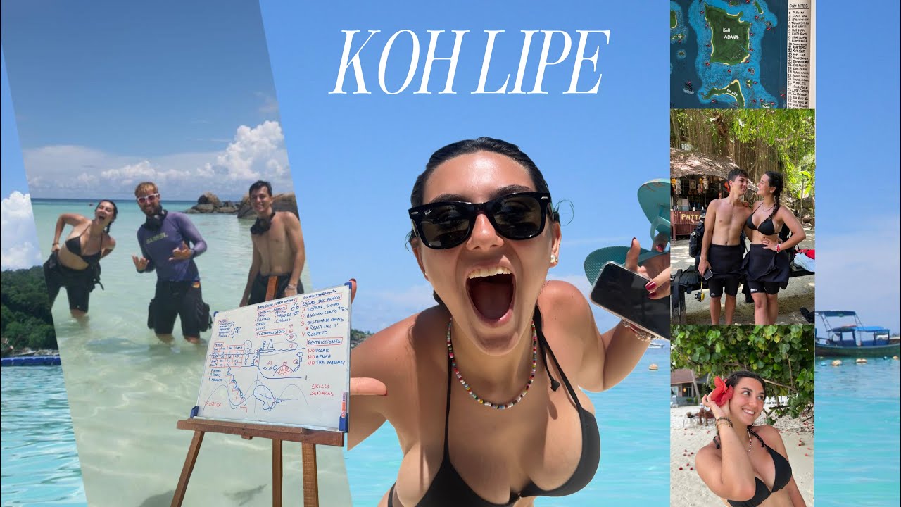 DÍA 3 en KOH LIPE (buceamos por primera vez, cena y paseo por koh lipe)