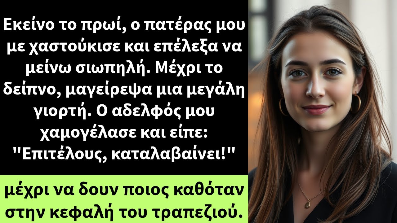Εκείνο το πρωί, ο πατέρας μου με χαστούκισε και επέλεξα να μείνω σιωπηλή. Μέχρι το δείπνο,