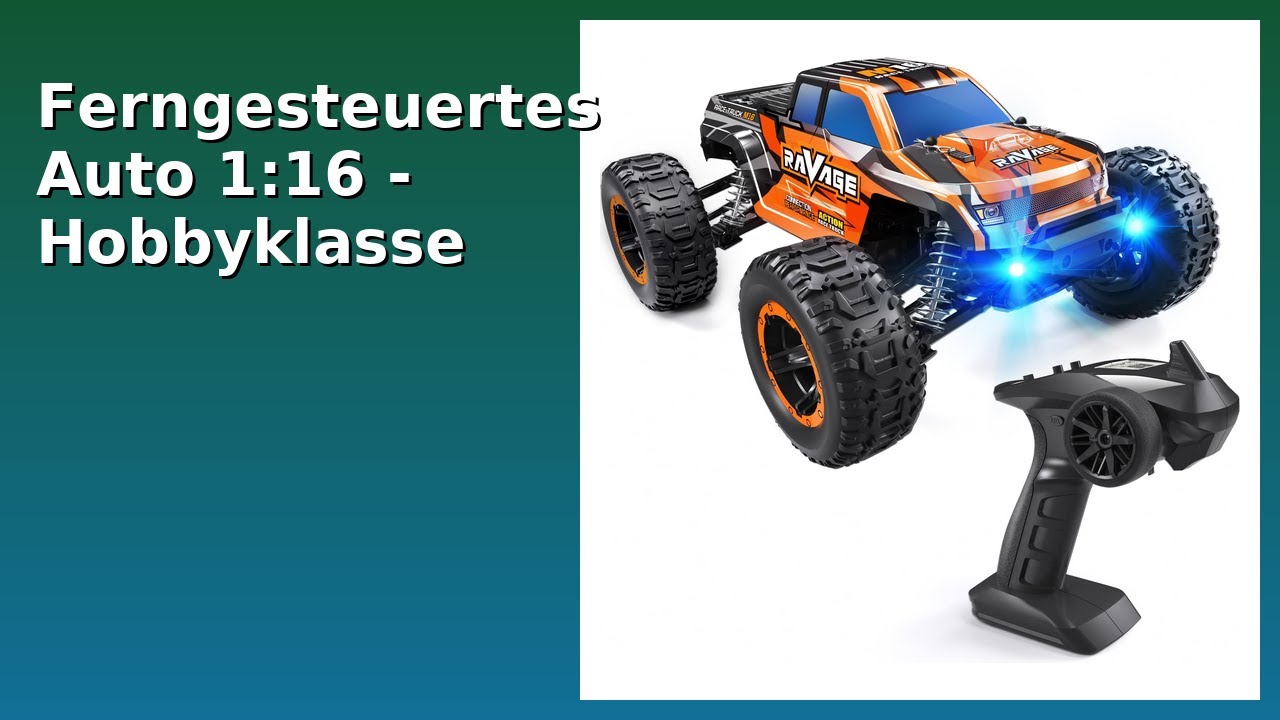 BEWERTUNG (2025): Ferngesteuertes Auto 1:16 - Hobbyklasse. WESENTLICHE Einzelheiten