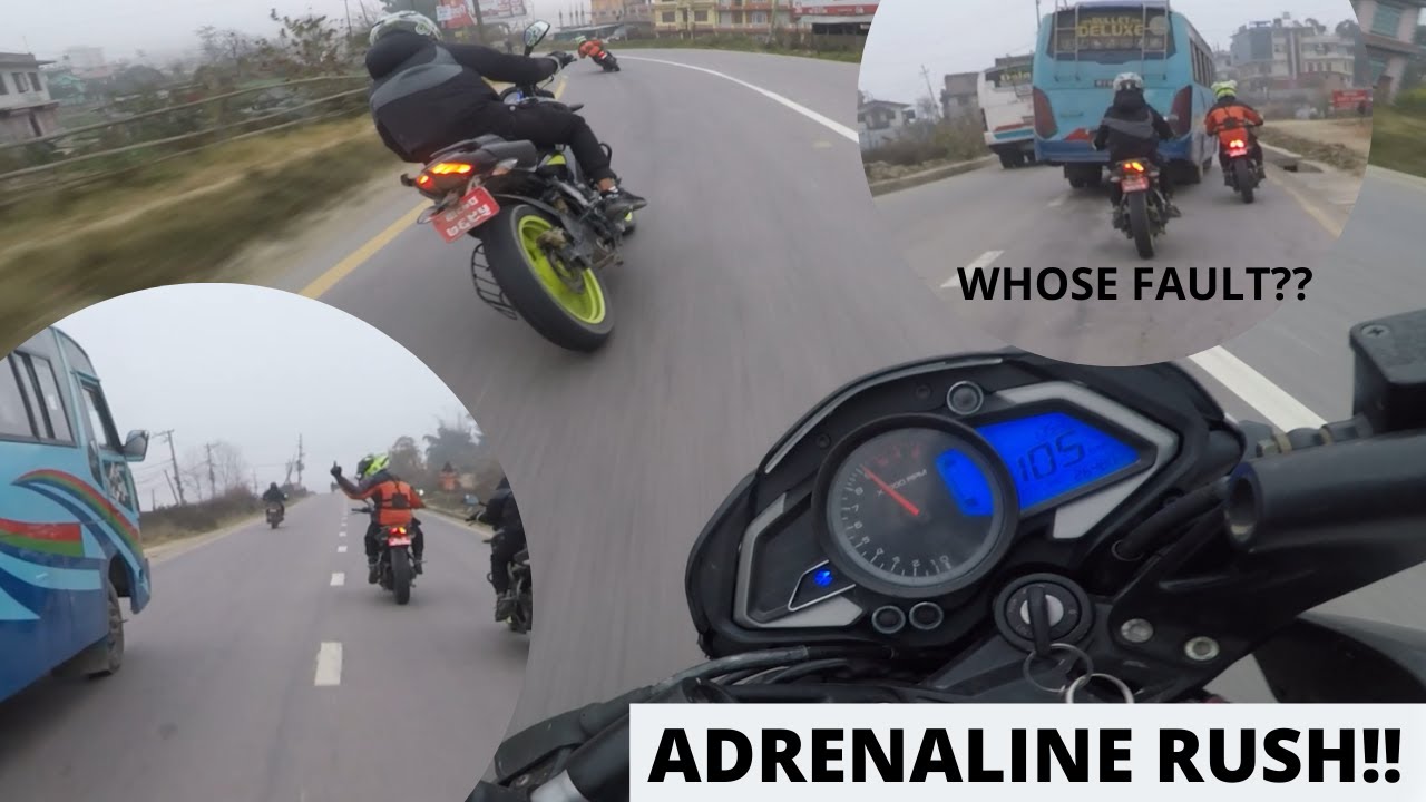 ADRENALINE RUSH TO DOLALGHAT | CRAZY NS RIDERS ON FULL THROTTLE | NEARLY CRASHED |