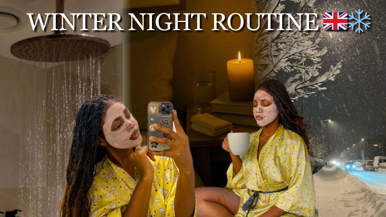 LIVING ALONE DIARIES 🇬🇧: My Cozy Winter Night 🌙 | Soft Girl Routine + Self-Care & Meditation ❄️