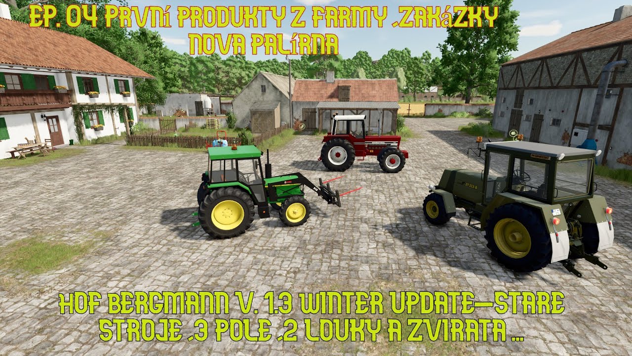 #Farming simulátor 25 Hof Bergmann 1.3 winterupdate #Ep. 04 prodej výrobků, zakázky nova palírna