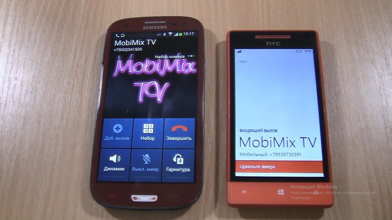 Samsung Galaxy & HTC Incoming Call & Outgoing call at the same time!