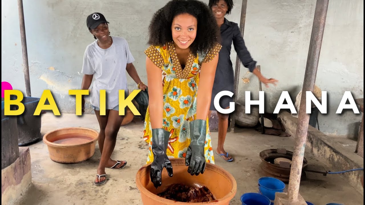 I NEVER KNEW IT WAS MADE LIKE THIS! Making Batik Fabric in Ghana | Things to do in Accra