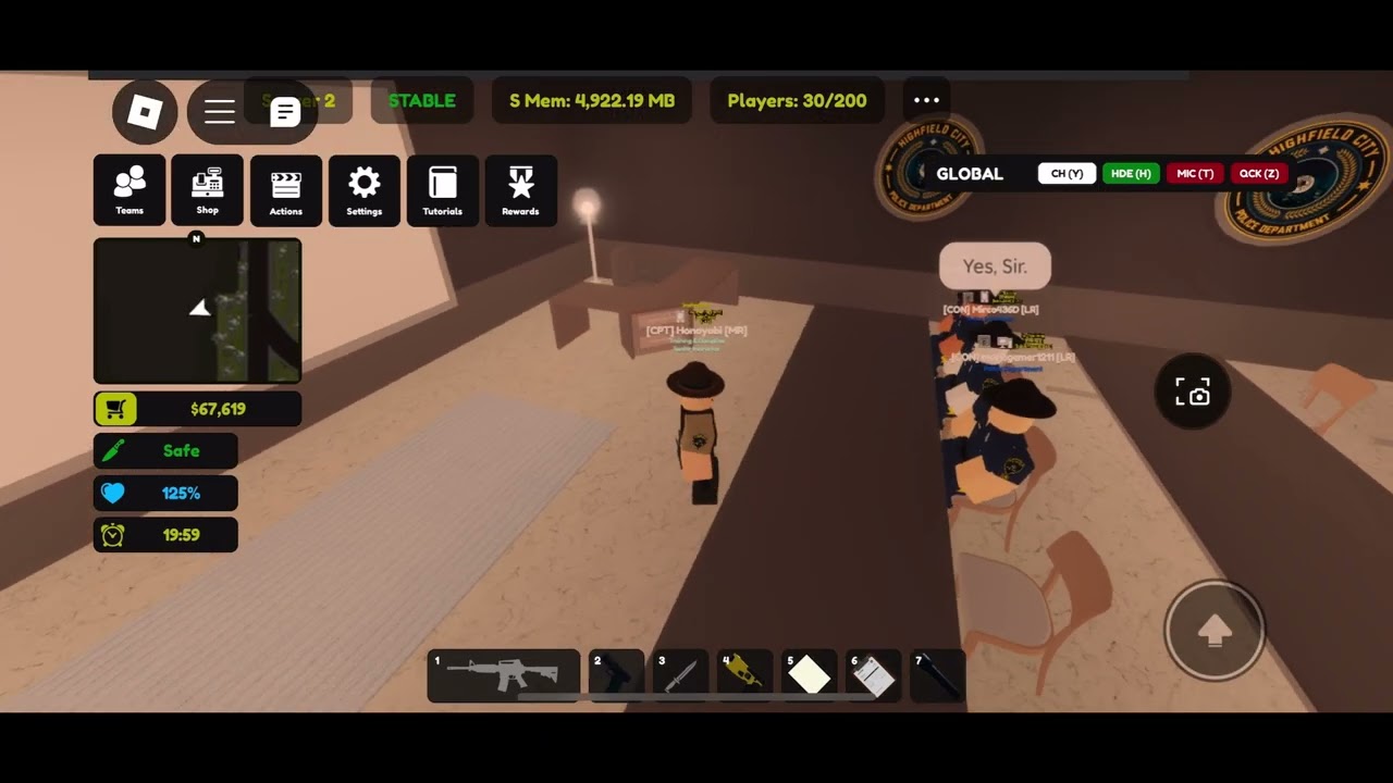 Hosting LRT in HCPD ( Highfield City Police Department) ( TRU #1)