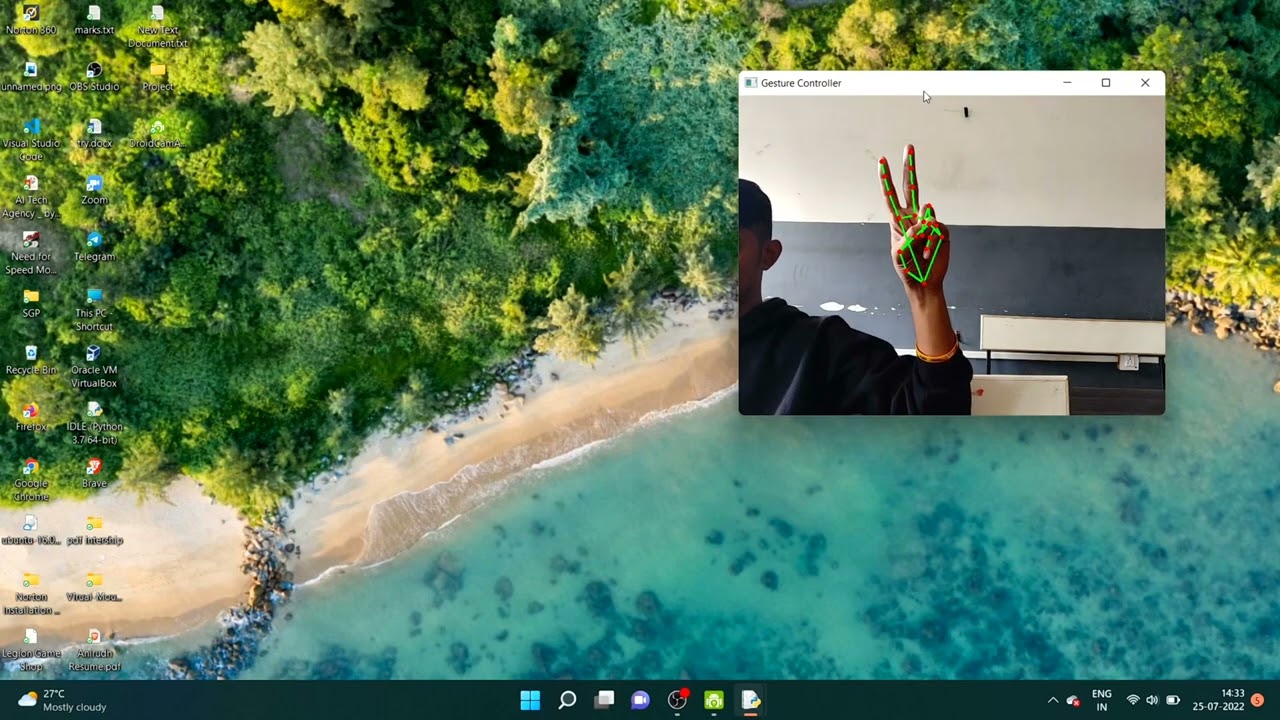 AI Controlled Gesture based Virtual Mouse