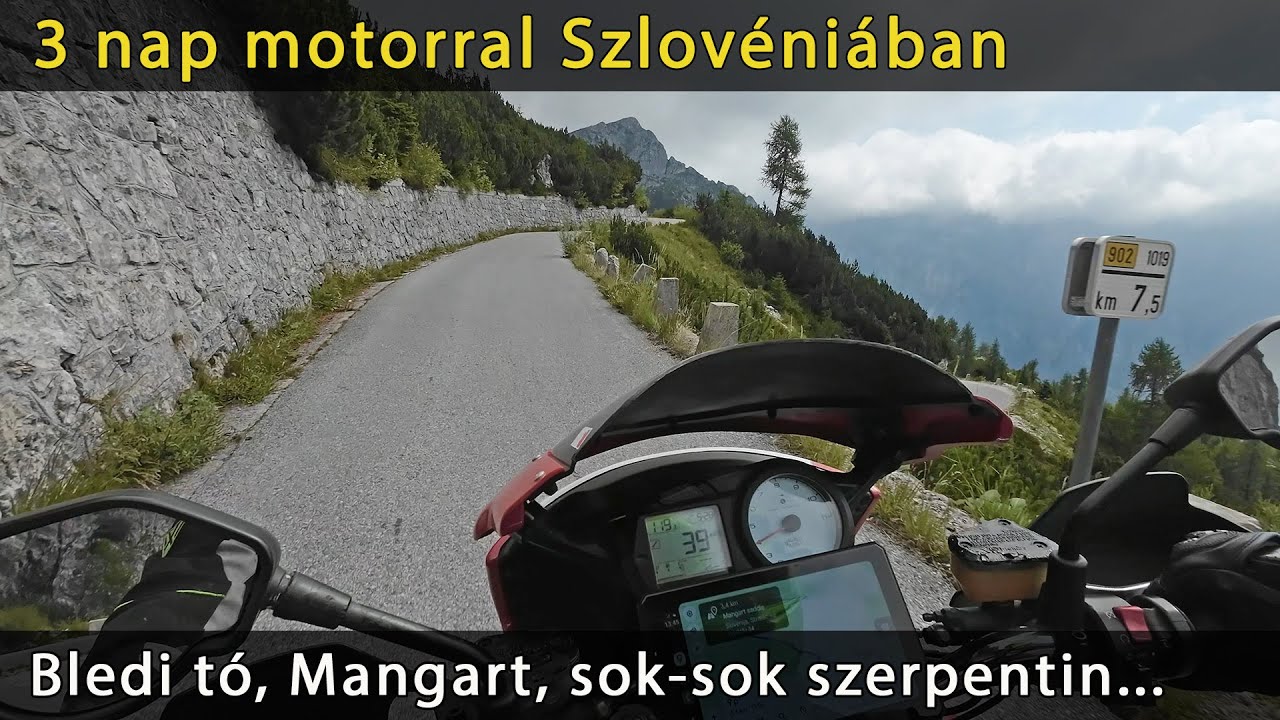 Szlovénia motoros túra 3 nap Bled Mangart szerpentin Multistrada