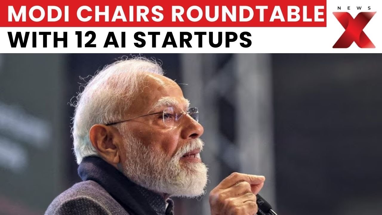 PM Modi Meets 12 AI Startups at India AI Impact Summit 2026 | Latest News | NewsX