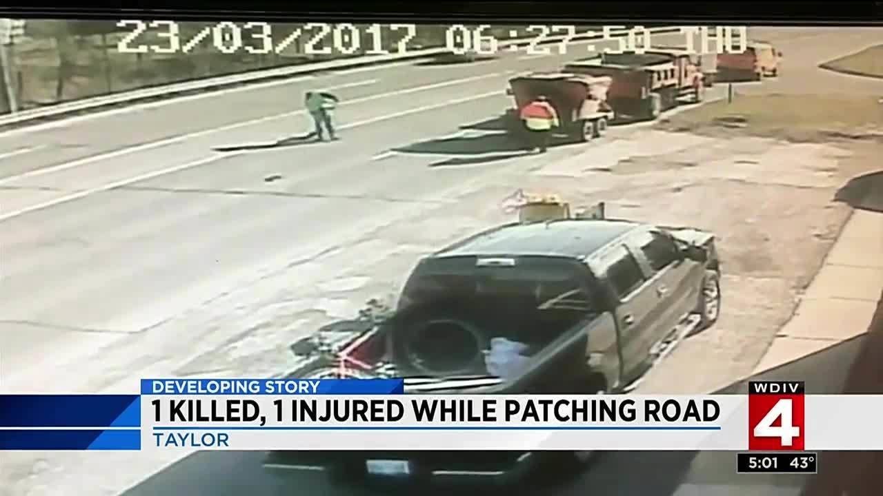 1 killed, 1 injured while patching road